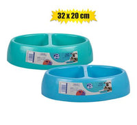 PET DOG/CAT FEEDING BOWL DOUBLE