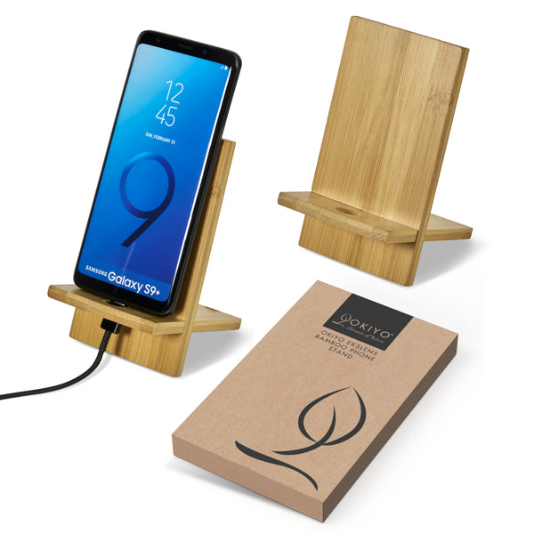 Okiyo Ekslens Bamboo Phone Stand